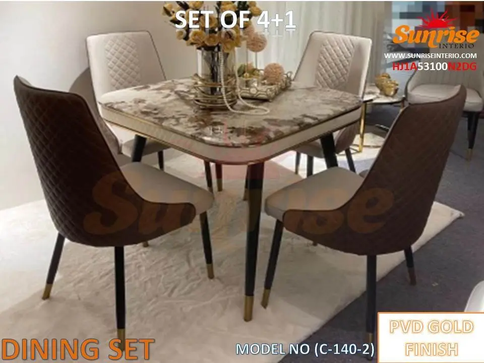 (3X3) SQUARE SHAPE DINING SET (1+4)